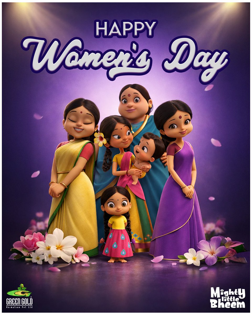 Celebrating the kindness, courage and magic of every wonderful woman today and always. Happy Women’s Day!

#InternationalWomensDay #HappyWomensDay #WomensDay2026 #WomenEmpowerment #CelebrateWomen #GirlPower #InspiringWomen #WomenPower #MightyLittleBheem #GreenGold