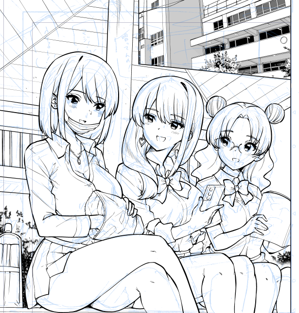 ペン入れやってます 