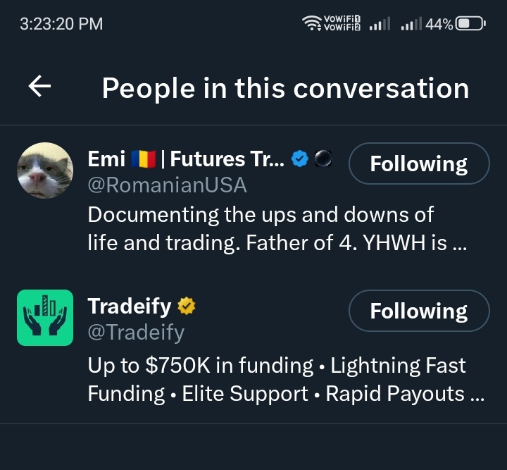 sath71608's tweet photo. @RomanianUSA @Tradeify Honestly grateful to see this post😇 https://t.co/DSKbUdFo7y