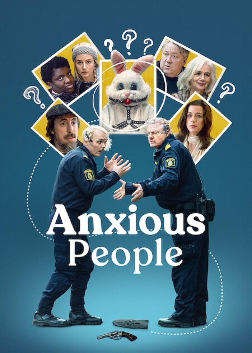 Recently Watched 
A Stick With It Six Episodes Swedish Drama Series  - Based On The Novel By Fredrik Backman  - A Movie Also Based On The Novel Starring Angelina Jolie Is Due For Release Later This Year.
📺🎬#AnxiousPeople
