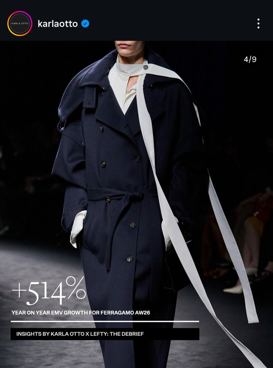 [ karlaotto IG ]

Global fashion PR agency Karla Otto just dropped their Milan Fashion Week recap. 

Faye Peraya ranked #1 Most Impactful Influencer of AW26, while Ferragamo also saw an incredible +514% EMV growth this season ✨️

🔗instagram.com/p/DVk-aFZDOwc/…

#FayeXFerragamo
