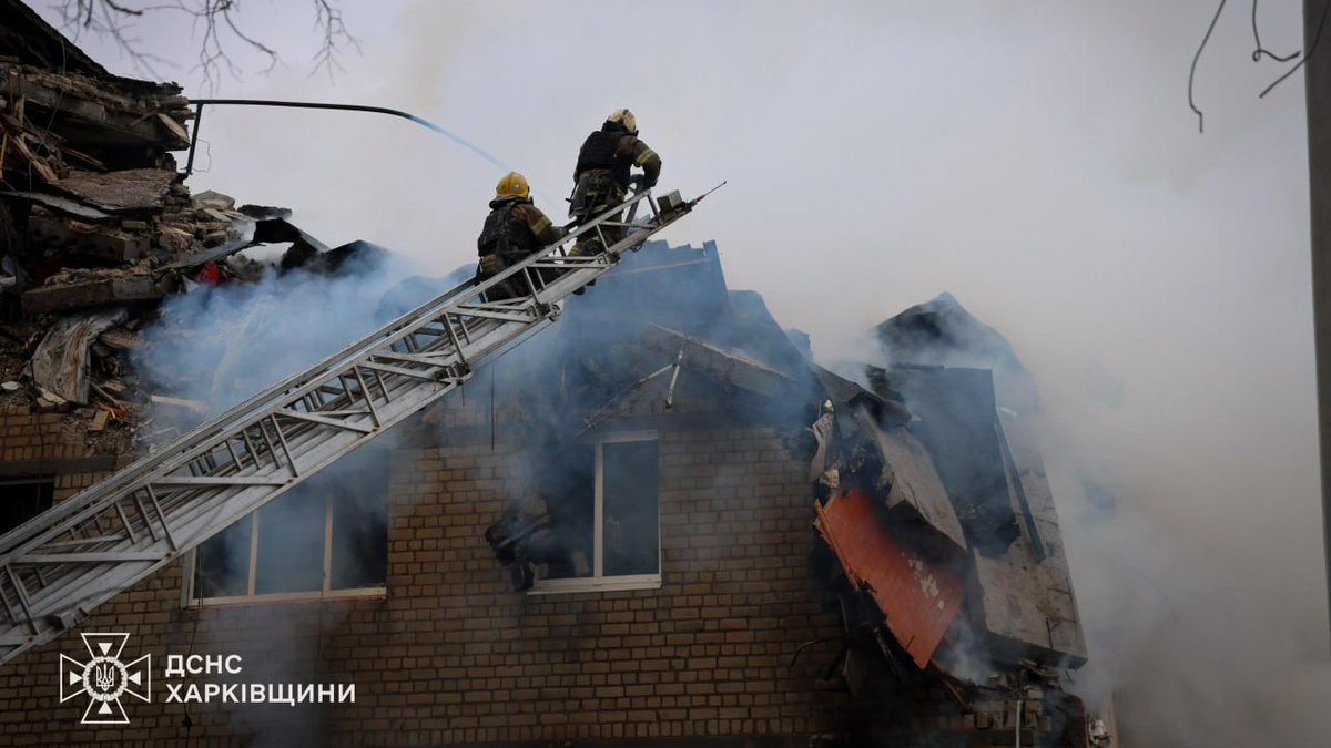 ZelenskaUA's tweet photo. Russia has once again launched a massive strike against Ukraine with missiles and drones, targeting ordinary homes, people, and lives. In Kharkiv, a rescue operation is ongoing — an entire section of a multistory apartment building has been destroyed. It is already known that people have been killed and many injured. My condolences to the families and loved ones. Strength and steadfast faith to everyone affected by this appalling and inhuman Russian attack.