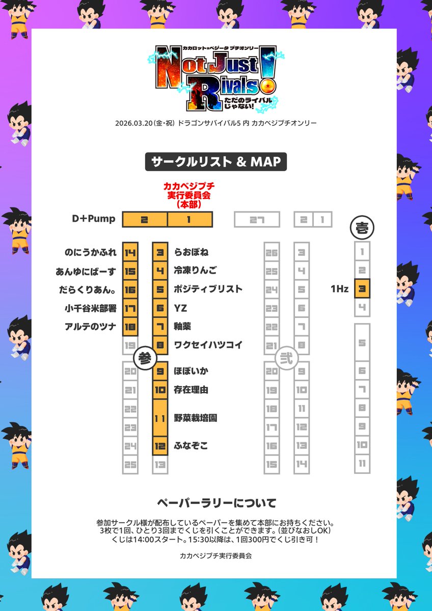 kkvgant2025's tweet photo. #カカベジプチ サークルリスト &amp; MAPを公開します！

セブンイレブンでLet's ネップリ💪

🧡予約番号　05873236💙

A4 カラー：60円、白黒：20円 https://t.co/D5kD2TKY4c