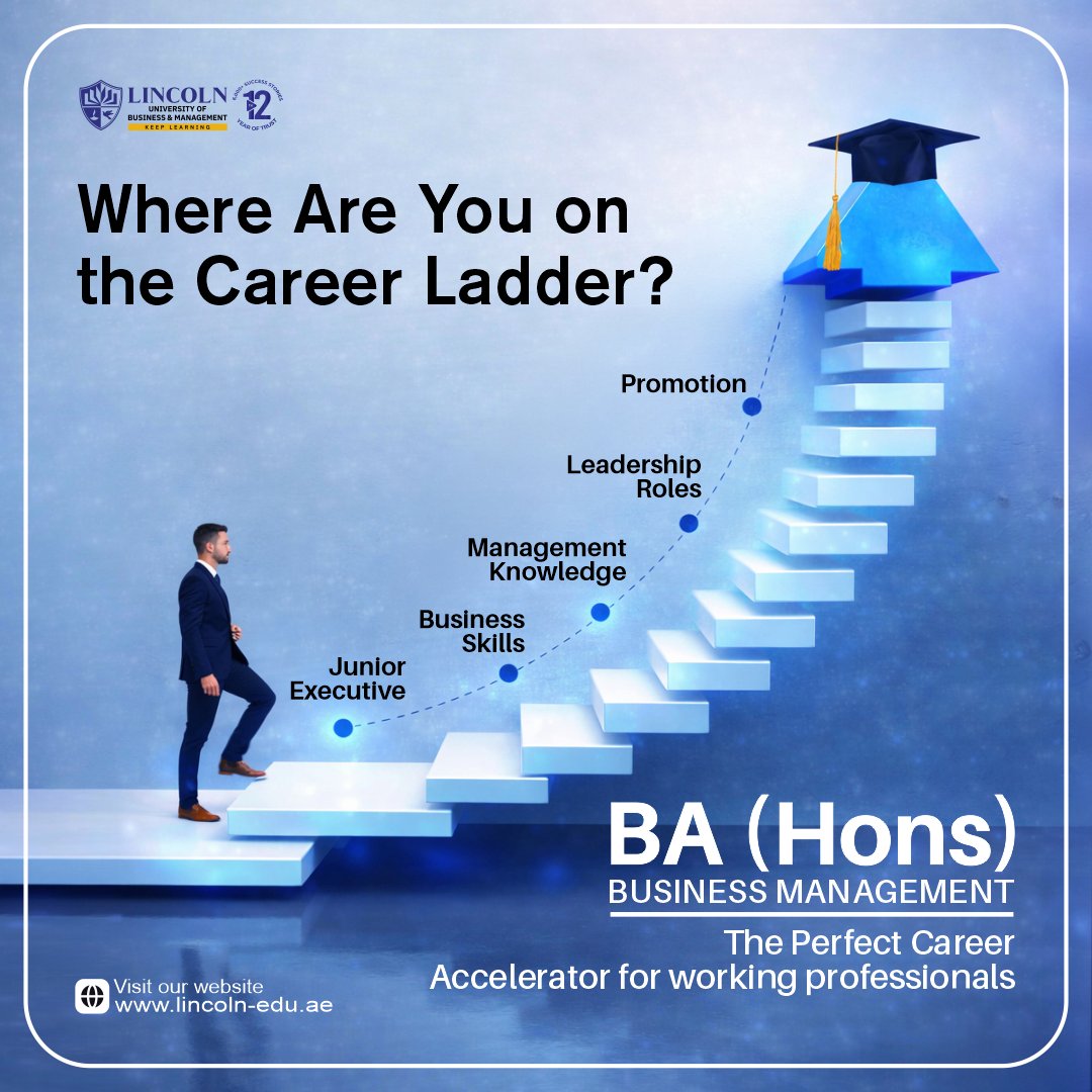 lubmmiddleeast's tweet image. A qualification that sets you up for professional success. 🎓
Where do you land on this chart?

#BAHons #BusinessManagement #FlexibleLearning #GCCStudents #LUBM #Dubai #UAE #GCC #MiddleEastMarket #Muscat #Doha