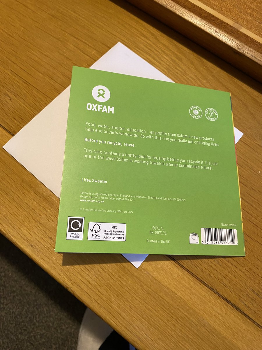OxfamHexham's tweet image. Let’s send a card  today 💌
So nice to  send …so nice to  receive 
#oxfam #Hexham #greetings #cards