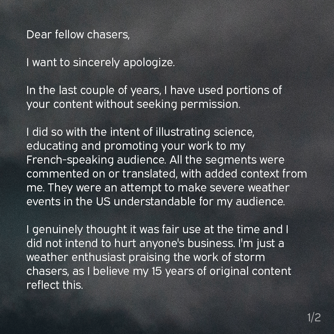 ChroChao's tweet photo. A word of apology. https://t.co/uDu2WbrcK2