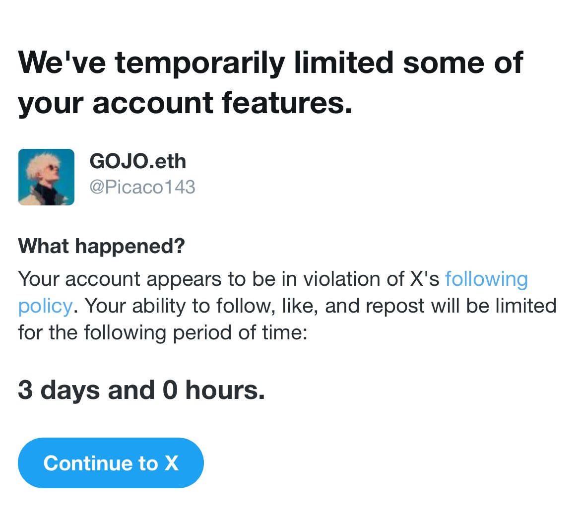 Yesterday I gained over 100 followers because some of my posts went viral.
People really liked those posts and followed me.

But somehow I got temporarily limited 😒

I don’t know when X is going to fix these problems.

<a href="/premium/">Premium</a> <a href="/Safety/">Safety</a>