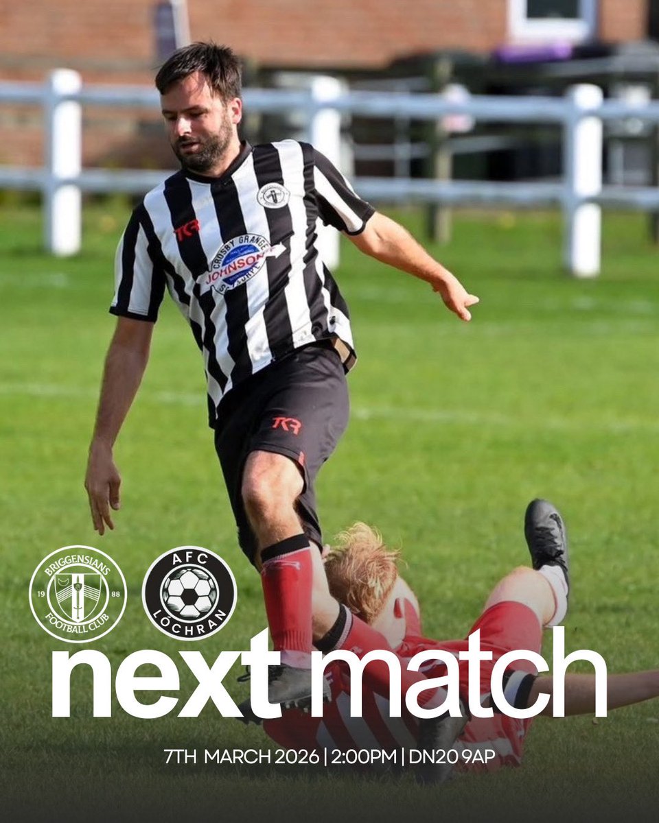 MATCHDAY!

The lads are back in action today at Scawby against AFC Lochran, yet to face them this season so should be an interesting test. 2pm kick off at Scawby. #UTE