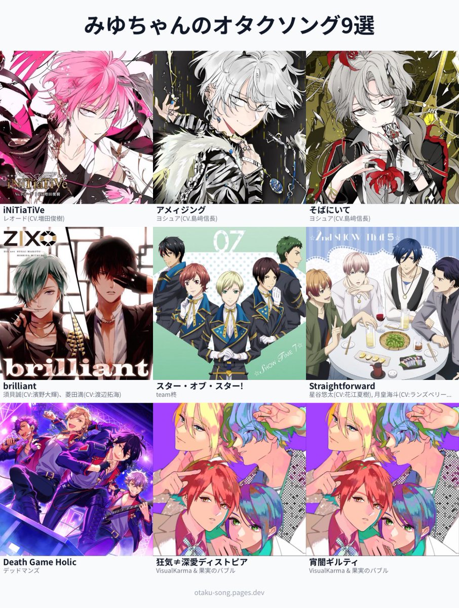 my7fllv's tweet photo. みゆちゃんのオタクソング9選
#俺のオタクソング9選
https://t.co/RIcfLBUpmX https://t.co/lbCVNjjt5V