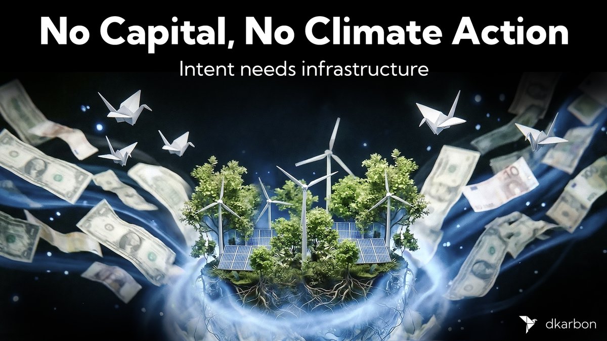 Environmental projects don’t scale on good intentions alone.

They need capital.

Finance isn’t the enemy of impact.
Misaligned systems are.