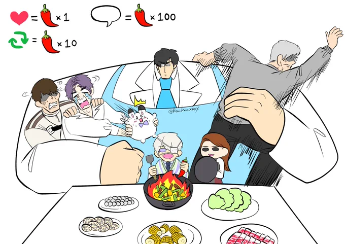 #LoveandDeepspace 
#恋と深空二次創作 

LET'S COOKING‼️💫🐟❄️🐦‍⬛🍎 