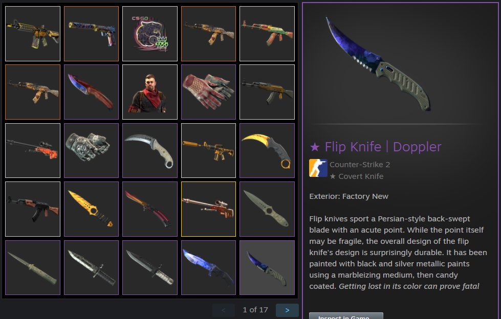 💰 Daily CS2 Knife Giveaway #3💰

★ Flip Knife | Doppler (Factory New)

To enter:

- RT ♻️
- Follow us ✅
- Tag a friend 👯‍♂️

⌛️Rolling in 24 hours