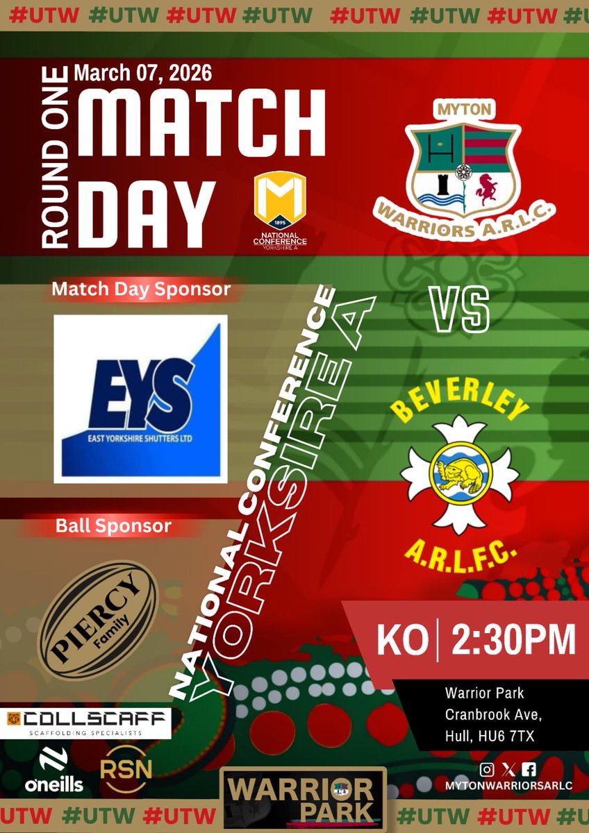 Myton Warriors ARLC tweet media