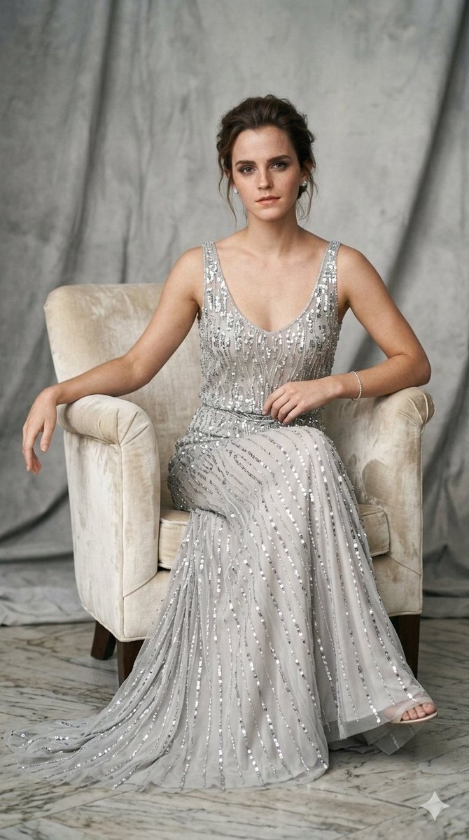 emma watson silver dress Harry Potter's Emma Watson Is Back On Social Media With Rare Fashion Posts, And She Looks Lovely