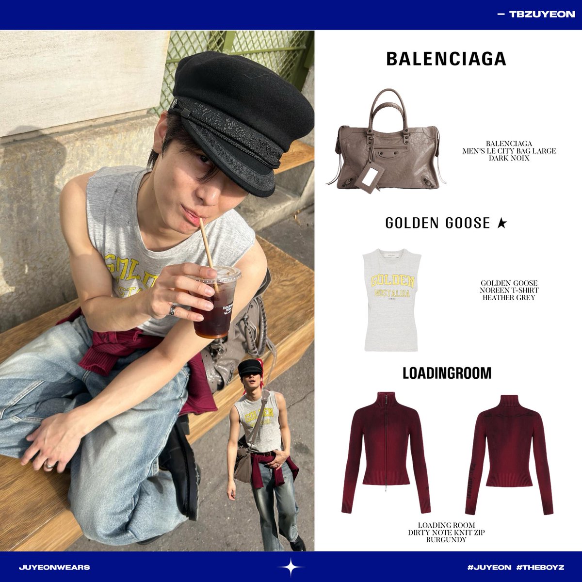 JUYEONWEARS's tweet photo. 260307 : juyeon instagram update ✨
🏷️ : Balenciaga 
🏷️ : golden goose
🏷️ : loading room

#주연 #더보이즈 #JUYEON #THEBOYZ #JUYEONWEARS #JUYEONxBalenciaga #Balenciaga #goldengoose #loadingroom https://t.co/qbLJrQEod6