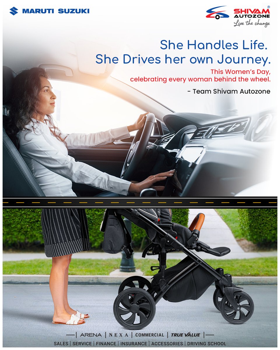 From steering the family to driving her dreams, she does it all with Grace and Power. 🛣️✨ This International Women’s Day, we celebrate the Unstoppable Spirit of every woman who takes the wheel of her own life.

Happy Women’s Day from Team Shivam Autozone ! ❤️👩‍💼

#WomensDay2026