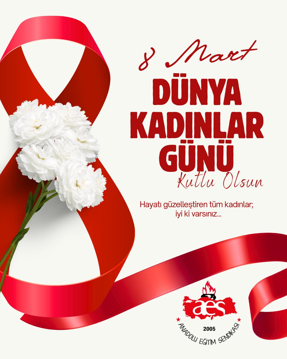anadoluaes's tweet photo. AES: 8 MART DÜNYA KADINLAR GÜNÜ KUTLU OLSUN

“Bir toplum, cinslerden yalnız birinin yüzyılımızın gerektirdiklerini elde etmesiyle yetinirse, o toplum yarı yarıya zayıflamış olur. Bizim toplumumuzun uğradığı başarısızlıkların sebebi, kadınlarımıza karşı ihmal ve kusurdur.”

Mustafa Kemal Atatürk

8 Mart 1857 tarihinde ABD’nin New York kentinde 40.000 dokuma işçisi daha iyi çalışma koşulları istemiyle bir tekstil fabrikasında greve başladı. Grevde can veren kadın işçilerin anısını yaşatmak ve verdikleri emek mücadelesini hatırlatmak için her 8 Mart Dünya Kadınlar Günü olarak kutlanmaktadır.

Cumhuriyetimizin kurucusu Gazi Mustafa Kemal Atatürk, Kurtuluş Savaşı sırasında ve Türkiye Cumhuriyeti’nin ilk yıllarında fedakârlıklarıyla yeniden devlet kurma yükünü paylaşan Türk kadınının dünyaya örnek teşkil edecek şekilde yetişmesi ve toplumsal hayat içerisinde yerini alması için döneminin en ileri adımlarını atmıştır. Türk kadınına verilen haklar Cumhuriyetimizin önemli kazanımlarından biri olmuştur

Kadın haklarına verilen önem, bir toplumun medeniyet düzeyinin en önemli göstergelerinden biridir. Kadının toplumsal hayatın her alanına güçlü bir şekilde katılabilmesi, toplumların gelişimi ve daha hızlı kalkınması bakımından temel bir gereksinimdir.

 Anadolu Eğitim Sendikası insan olmanın önemini vurgular.

 Anadolu Eğitim Sendikası kadınlarımız yaşadığı sorunların, ayrıştırıcı dil kullanarak değil kadın-erkek omuz omuza örgütlü mücadele vererek çözüleceğine inanır.

Anadolu Eğitim Sendikası Türkiye’nin aydınlık yüzü olan kadınlarımızın sesinin sadece 8 Mart’ta değil, her gün duyulması gerektiğini bilir ve bunun için çalışır.

Çalışan, üreten, yetiştiren, hayallerinin peşinden cesaretle giden, hayatın ağır yüklerini omuzlarında taşıyan, elinin emeğini gözünün nuru ile birleştiren, kalplerine kocaman sevgileri sığdıran ve asla pes etmeyen umut kaynağı olan kahraman kadınlarımızın 8 Mart Dünya Kadınlar Günü'nü kutluyoruz.

Anadolu Eğitim Sendikası

#8martdünyakadınlargünü