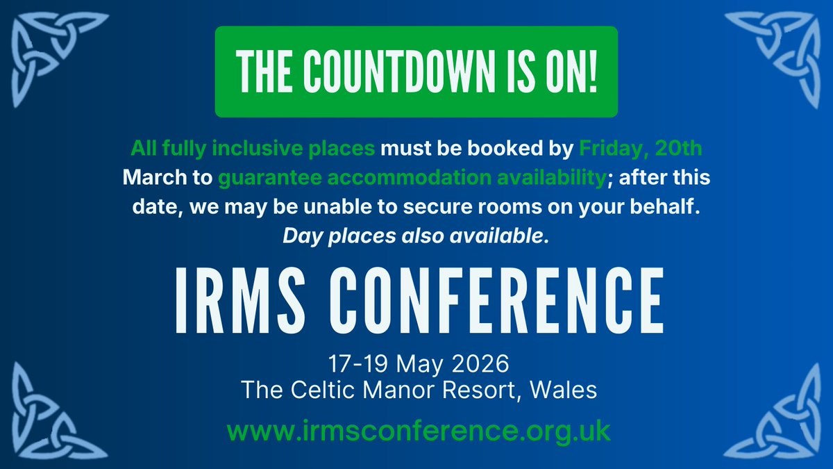 IRMS Conference tweet media