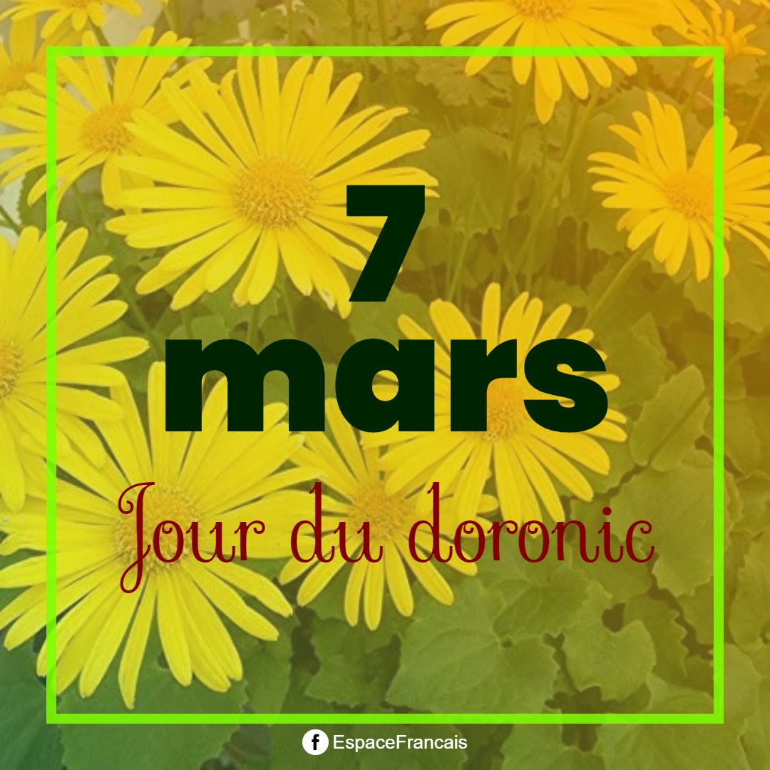 EspaceFrancais's tweet photo. 🌞 Bonjour ! Aujourd'hui, nous sommes le samedi #7mars 2026.
🌿 C'est le jour du doronic.
🎂 Nous fêtons les Félicité, les Nathan, les Ethan, les Nominoë et les Perpétue, ainsi que leurs dérivés...
Bonne journée ! 😉
#éphéméride #mars #samedi https://t.co/F3UVa5mf5p