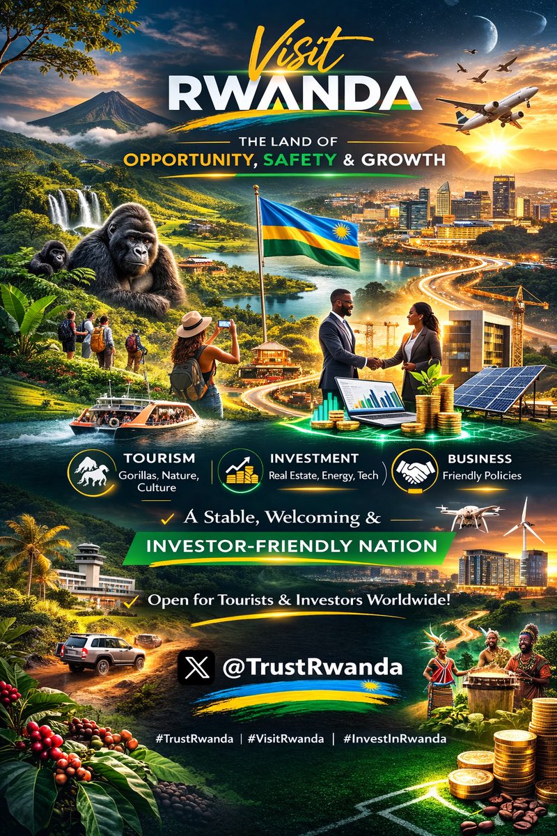#VisitRwanda #TrustRwanda 
<a href="/BusingyeJohns/">Busingye Johnston</a> <a href="/harerimana_tito/">Tito Hare</a> <a href="/byukavuba/">Sir. Uracyaryamye</a> <a href="/Ngabo_Karegeya/">IBERE RYA BIGOGWE🇷🇼</a> <a href="/CAGUWA_2/">CAGUWA</a> #Rwandan