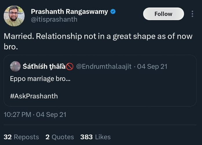 Thaniraman_'s tweet photo. What Bro its wrong Bro... @itisprashanth 
Like i said earlier he shows his real face. 

Panda angaye ega patta alukku atha kaluvuda un pondaatiya kuptu samathaana paduthi polachu kaamida..

ஏண்டா ஊரான் வீட்டு கதை பேசி உன் வீட்டுக்கு அரிசி வாங்குற அத தின்னா செரிக்குமா பாண்டா ? திருந்துடா அப்பா Heart patient பாவம்... அதுக்கு எதுனா போய் உதவி கேட்டா கூட தளபதி குடுத்துருப்பாருடா... பாவத்த சேர்க்காதடா...