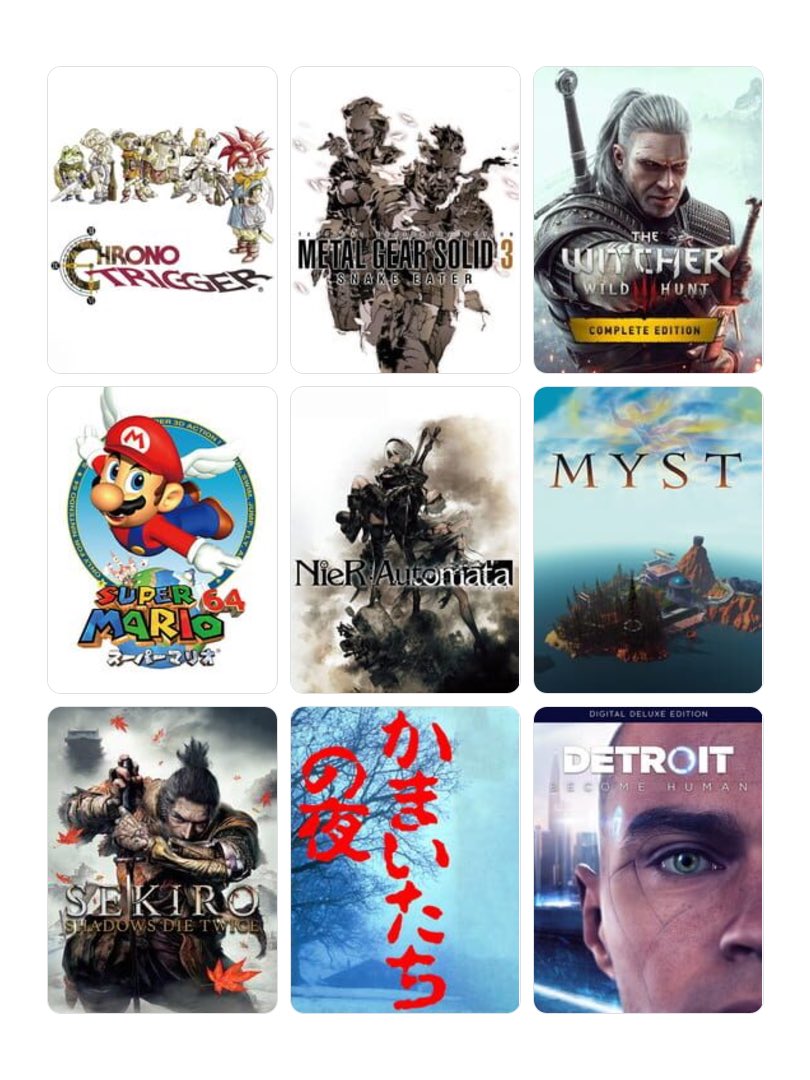 sane0826's tweet photo. #わたしを構成する9つのゲーム
#9games https://t.co/n45eKiDmCG