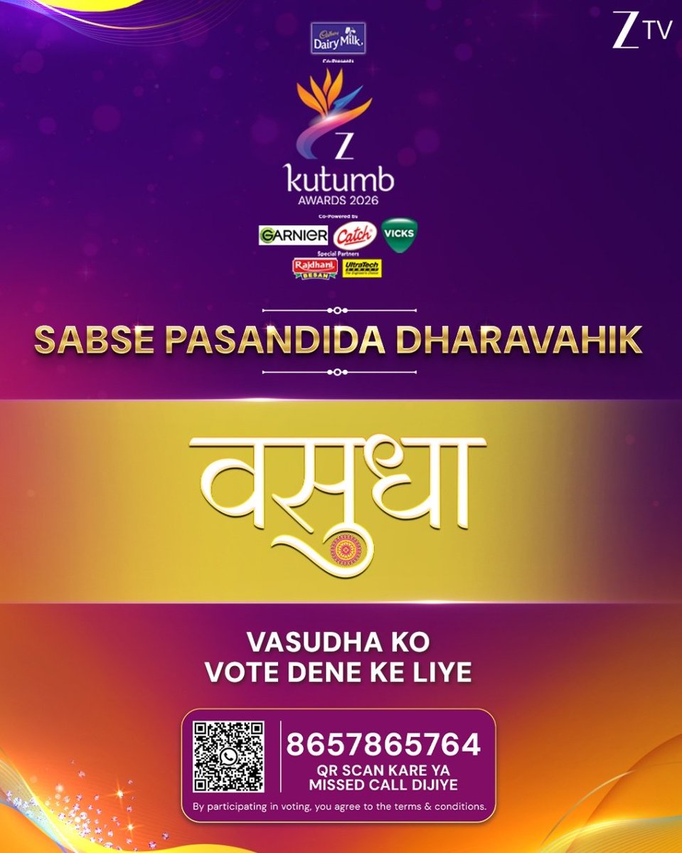 whattaagirll2's tweet image. They are nominated in #ZeeKutumbAwards
So Vote for them :-🤌🏻🥺
•Chahita Kirdar Male: #Devaansh
•Chahita Kirdar female: #Vasu
•Chahiti Jodi: Vasu-Dev #VasuDev
•Pasandida Dharavahik: #Vasudha
•Pasandida Kutumb: #Vasudha Kutumb

#AbhiShekSharma #PriyaThakur
#ZeeKutumbAwards2026