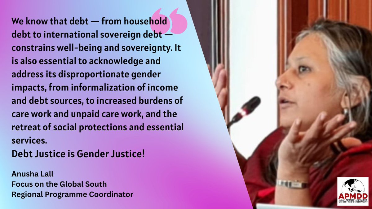 AsianPeoplesMvt's tweet photo. As we prepare to mark International Women’s Day, we amplify the calls of Asian women resisting debt, austerity, and exploitation, and fighting for justice, equality, and liberation. #CancelTheDebt for women's rights!

#InternationalWomensDay
#DebtJusticeIsGenderJustice https://t.co/XJhidDlroh