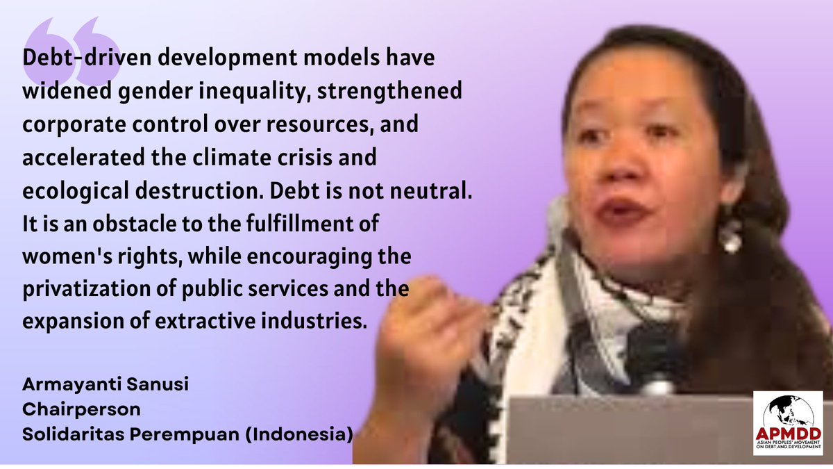 AsianPeoplesMvt's tweet photo. As we prepare to mark International Women’s Day, we amplify the calls of Asian women resisting debt, austerity, and exploitation, and fighting for justice, equality, and liberation. #CancelTheDebt for women's rights!

#InternationalWomensDay
#DebtJusticeIsGenderJustice https://t.co/XJhidDlroh