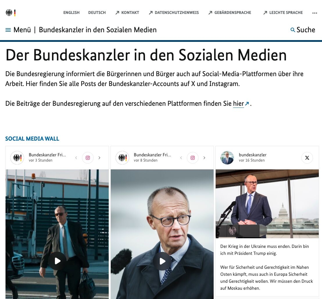 adrian_wabro's tweet photo. Der Bundeskanzler nutzt unsere Social Wall. 🚀

Seit 2020 war unser Ziel: die Bundesregierung als Kunden gewinnen. Jetzt ist es passiert.

Warum das mehr ist als ein „nice to have“: https://t.co/G7bBcC1GTS