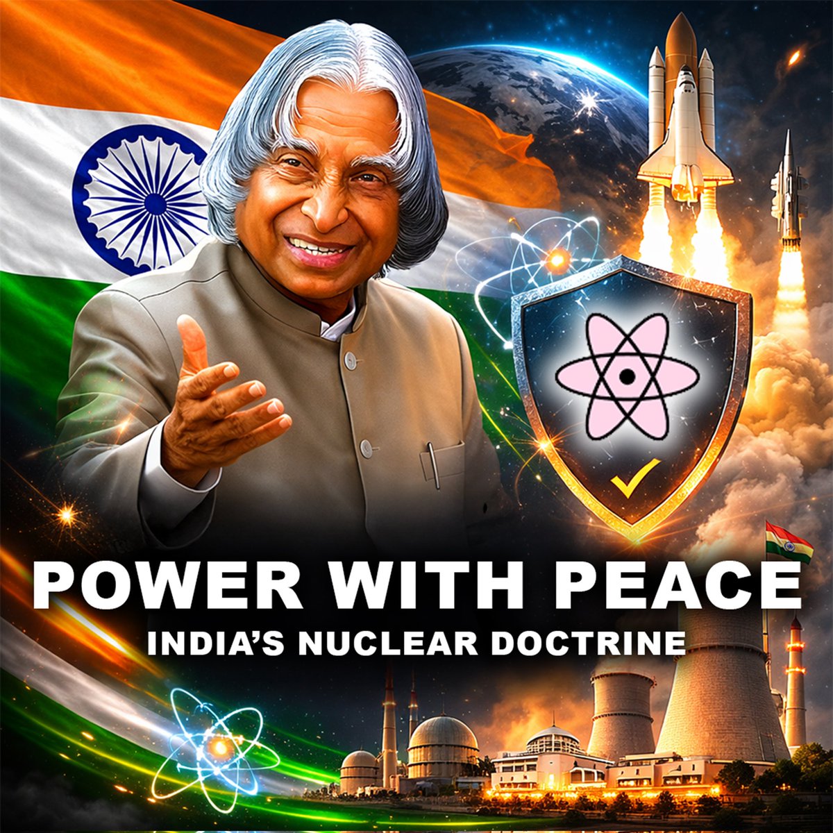 AdilLon44917482's tweet image. “Power with peace” — the philosophy championed by A. P. J. Abdul Kalam shaping India’s strategic vision and responsible nuclear policy. 

#APJAbdulKalam #StrategicSecurity