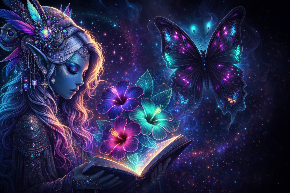DarleyLance's tweet image. She read the poem, an' the room exhaled a butterfly born from breath withheld. Each petal a portal, each glow a vow, unconditional love flooding here an' now. The hidden #jewel finally breathed the air, an' lit the dark with a soul laid bare. #vss365