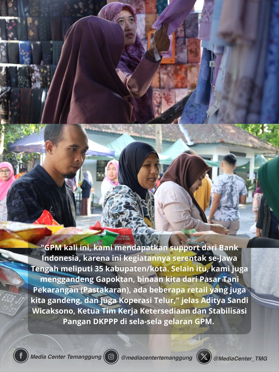 GPM Serentak se-Jateng, Stabilisasikan Harga Jelang Lebaran 2026

Selengkapnya Cek Link Bio👇🏻👇🏻👇🏻
mc.temanggungkab.go.id/frontend