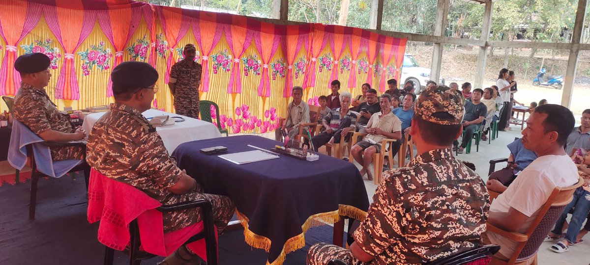 156Bn's tweet photo. On the Occasion of 87 Raising Day a health Camp was Organised by 156 bn at Mongbung Kuki Village on 7/3/26. https://t.co/1n8tz86i1F