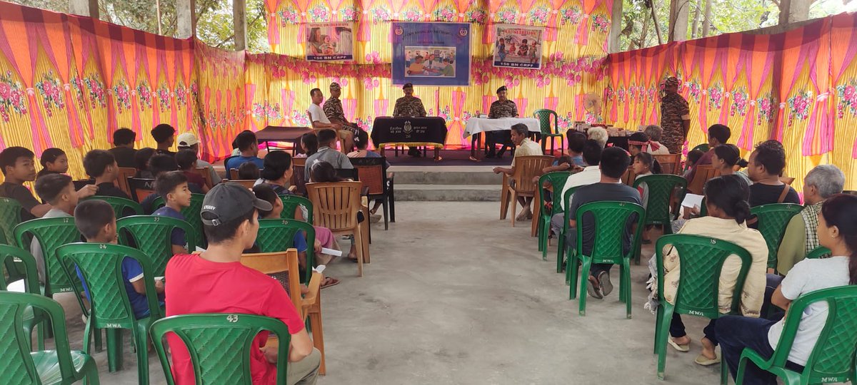 156Bn's tweet photo. On the Occasion of 87 Raising Day a health Camp was Organised by 156 bn at Mongbung Kuki Village on 7/3/26. https://t.co/1n8tz86i1F