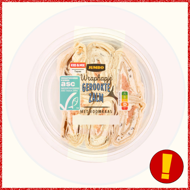 Allergenenwaarschuwing Jumbo Wraphapje Gerookte Zalm.
Door een verkeerd etiket op het product worden de allergenen niet juist vermeld.
Lees hier de hele waarschuwing: rcll.nl/TRLmNq