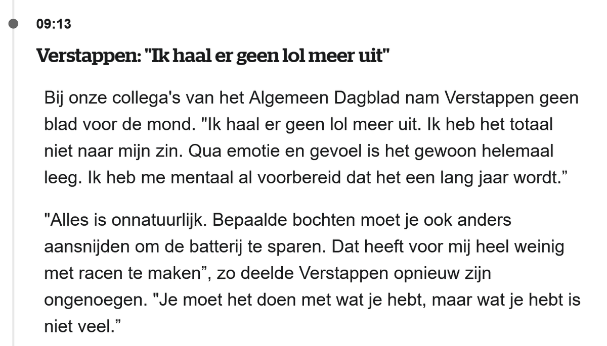 verstrepen's tweet image. Even wat belangrijk nieuws tussen al dat #iran gedoe, nieuwe regels zijn daarom niet beter eh #gp #formule1 #dewerelddraaitverder