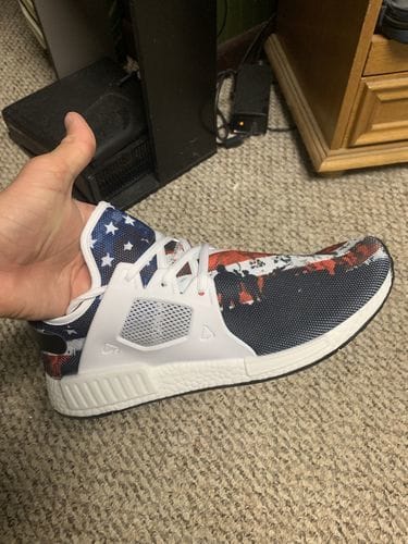patrioticu27450's tweet image. "i love these shoes!! super comfortable to wear! i recommend going up a size from whatever you normally wear though. i wear a size 8 in U.S. women's so it told me to order a size 5. however i wish i would have order a size 6." -
Ann I.
.
.
#coolcustomize #PatrioticStyle #review