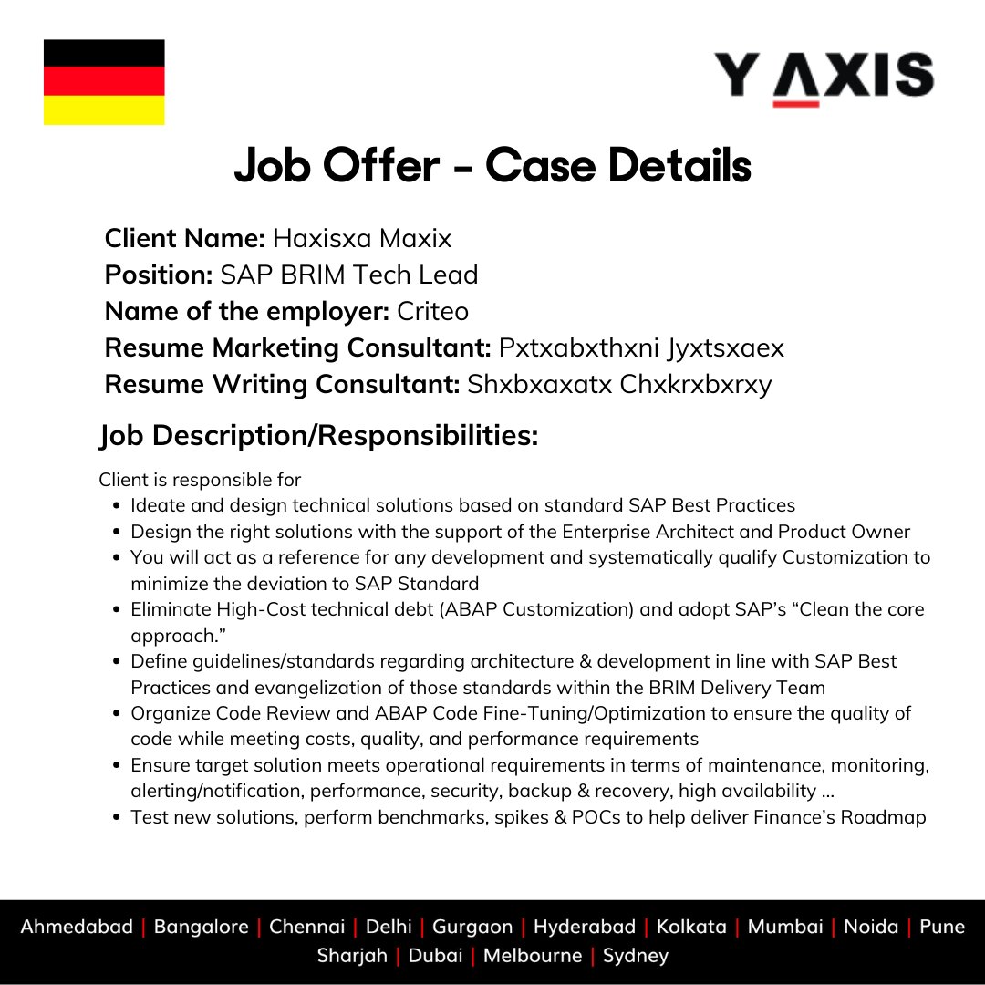 yaxis's tweet image. Success Story

Our client secured a SAP BRIM Tech Lead role in Germany with Y-Axis support—guided through profile preparation, job search strategy, and application process.

👉 y-axis.com/visa/work/germ…

#WorkInGermany #GermanyJobs #SAPJobs #TechCareers #SuccessStory #GlobalCareers