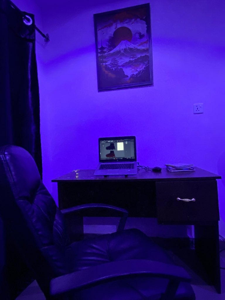 The set up done.

Me and Adobe we lock-in more