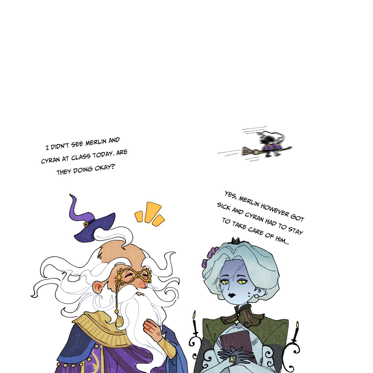 Looks like Professor Zorya has noticed Merlin's class-skipping shenanigans!

🎨 Art by Seharuuchan (IG) #AFKJHomestead #AFKJourney