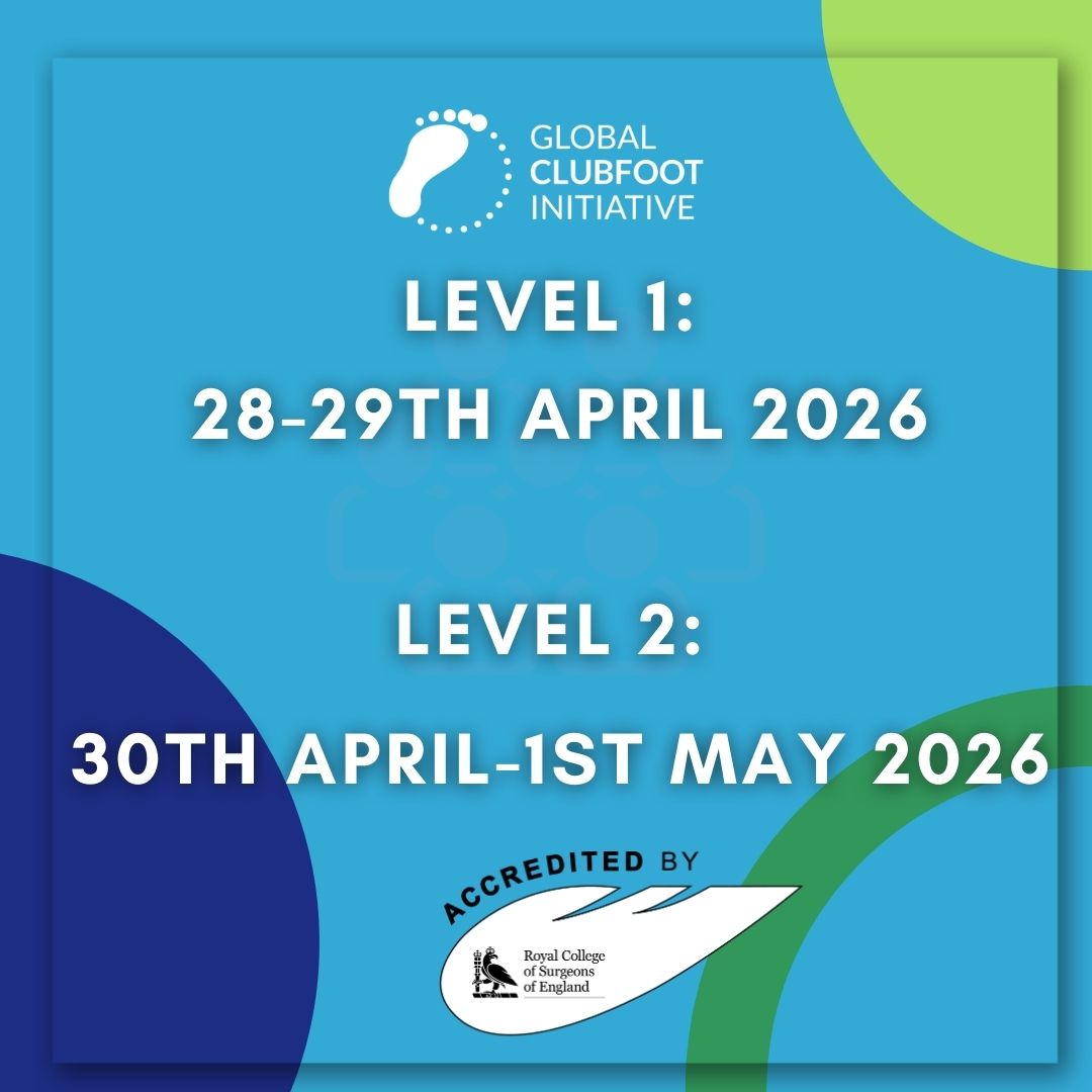 GlobalClubfoot's tweet photo. Two exciting London trainings open! Join Introduction to Clubfoot Treatment and Advanced Clubfoot Treatment: Complex Cases & Best Practice to build your skills and improve outcomes for children.
Book now: https://t.co/yJQq74RlIO
#GCI #Training #GCITraining #Ponseti #RCS #RCSe https://t.co/uQn9mRSA3G