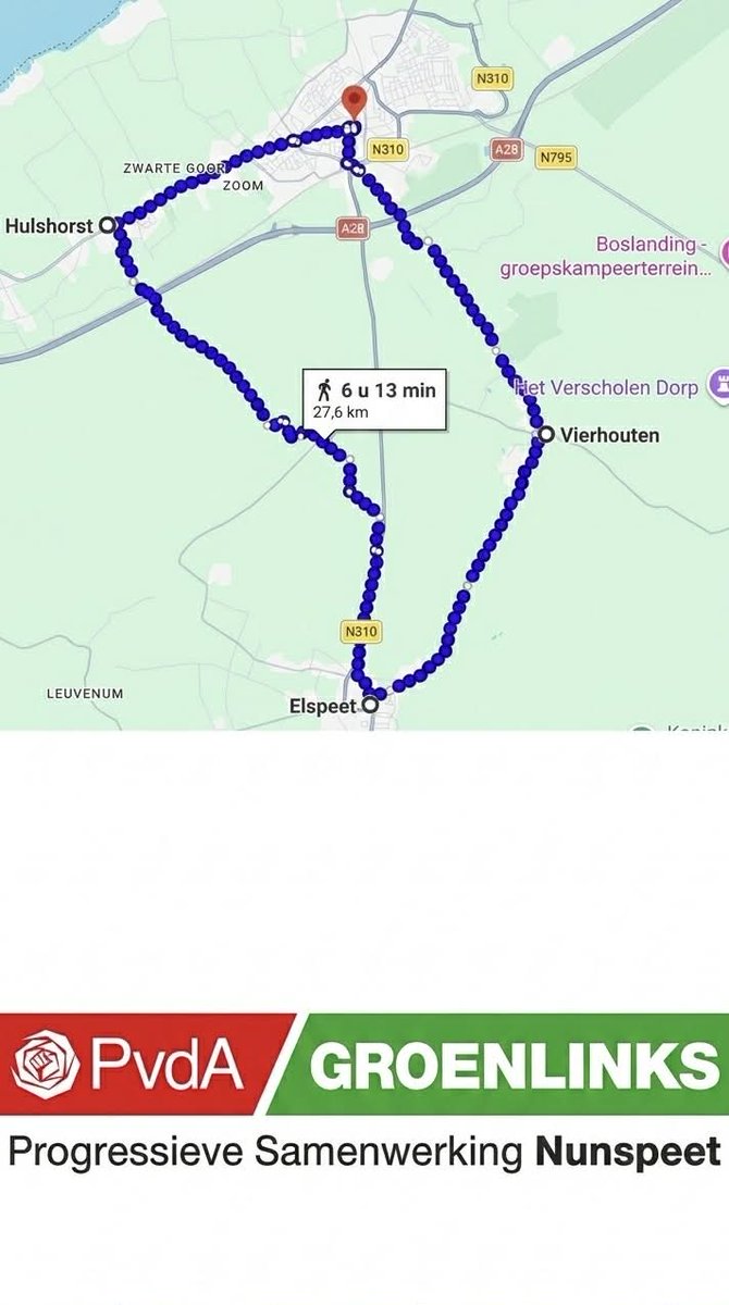 On tour! 🚩🌿 Vandaag bezoeken we Vierhouten, Elspeet en Hulshorst. We laten zien hoe de input van inwoners een plek heeft gekregen in ons programma.

Vragen, suggesties of moeten we even bij je langskomen? Laat het weten in een reply of DM! 📩  #Vierhouten #Elspeet #Hulshorst