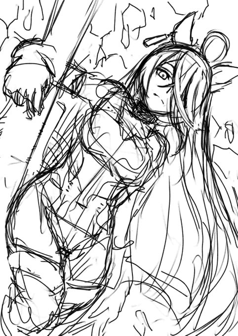 進捗状況:ラフ
skebでのご依頼でスクールガールストライカーズの
モシュネスーツを着用したマンハッタンカフェを描かせていただきます
今回も楽しく描かせていただきます
よろしくお願いします 