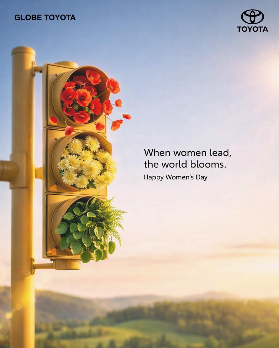 When women lead, progress follows and the world blossoms with possibilities. 🌸

Happy International Women’s Day.

#InternationalWomensDay #WomenInLeadership #WomenEmpowerment #StrongerTogether #GlobeToyota #ToyotaDealership #Punjab #Haryana