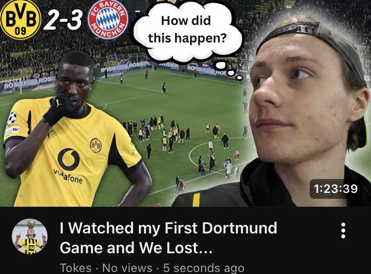 Tokes_yt's tweet photo. 🚨Dortmund vlog is out!!!🚨 
My absolute best work so far
And it’s not even close https://t.co/mHThVDkQvt