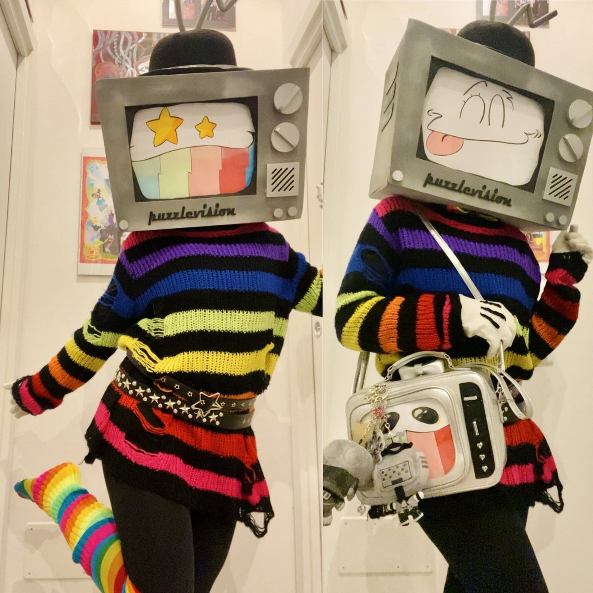 DeepDarkness__x's tweet photo. Colorful outfit 📺🧩🌈
#mrpuzzles #mrpuzzlessmg4 #mrpuzzlescosplay #cosplay #cosplayer #smg4 #colorfuloutfit #originalversion #istantcosplay #smg4mrpuzzles https://t.co/GwacJQrPnk