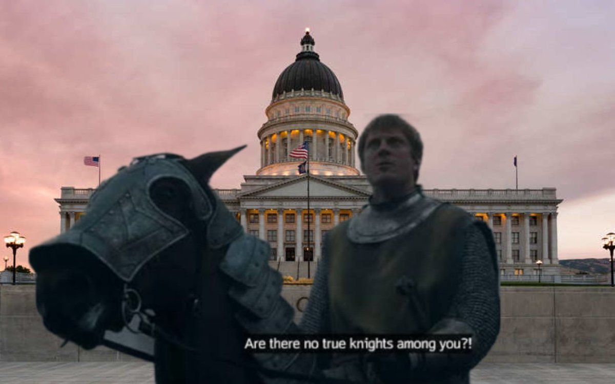 Courage has deserted Utah. Slave away in a state your children could never afford with the knowledge that your "leaders" give the fruits of your labors to foreign invaders.