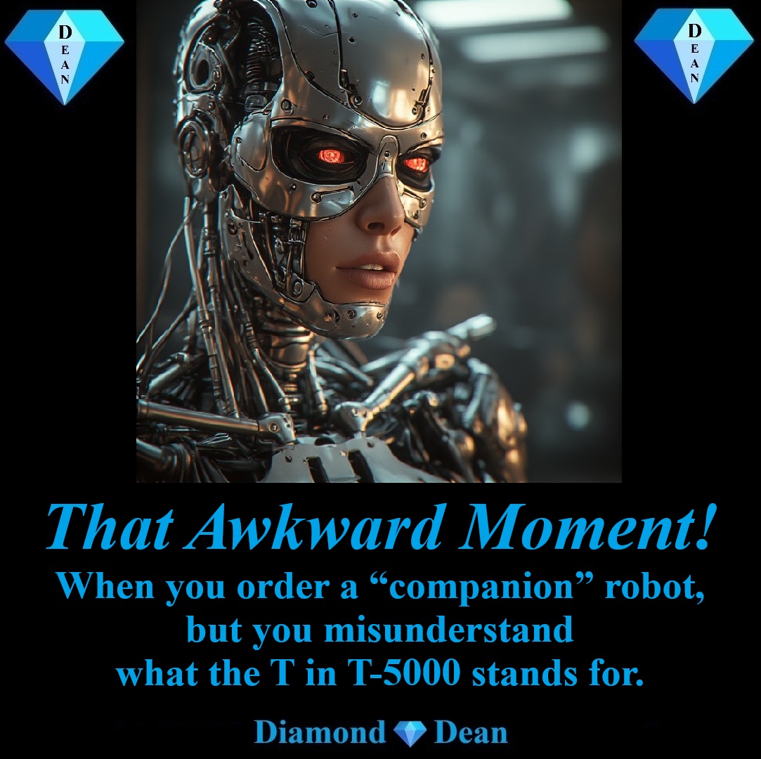 Terminator? I thought the T stood for Tremendous!
#DeanSays #DeanMemes #DiamondDean #Comedy #ThatAwkwardMoment #Parody #ModelT #FleeingForMyLife
Love Fun &amp; Funny Stories? Enjoy Diamond💎Dean Books: amzn.to/3JMHlYl
Free Kindle Reading App: amzn.to/4nJyjJw
😎🖖❤️