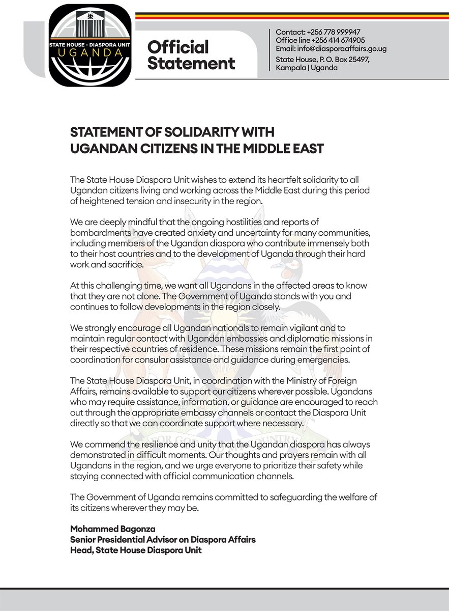 State House Diaspora Unit tweet media